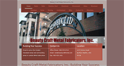 Desktop Screenshot of beautycraftmetalfabricators.com